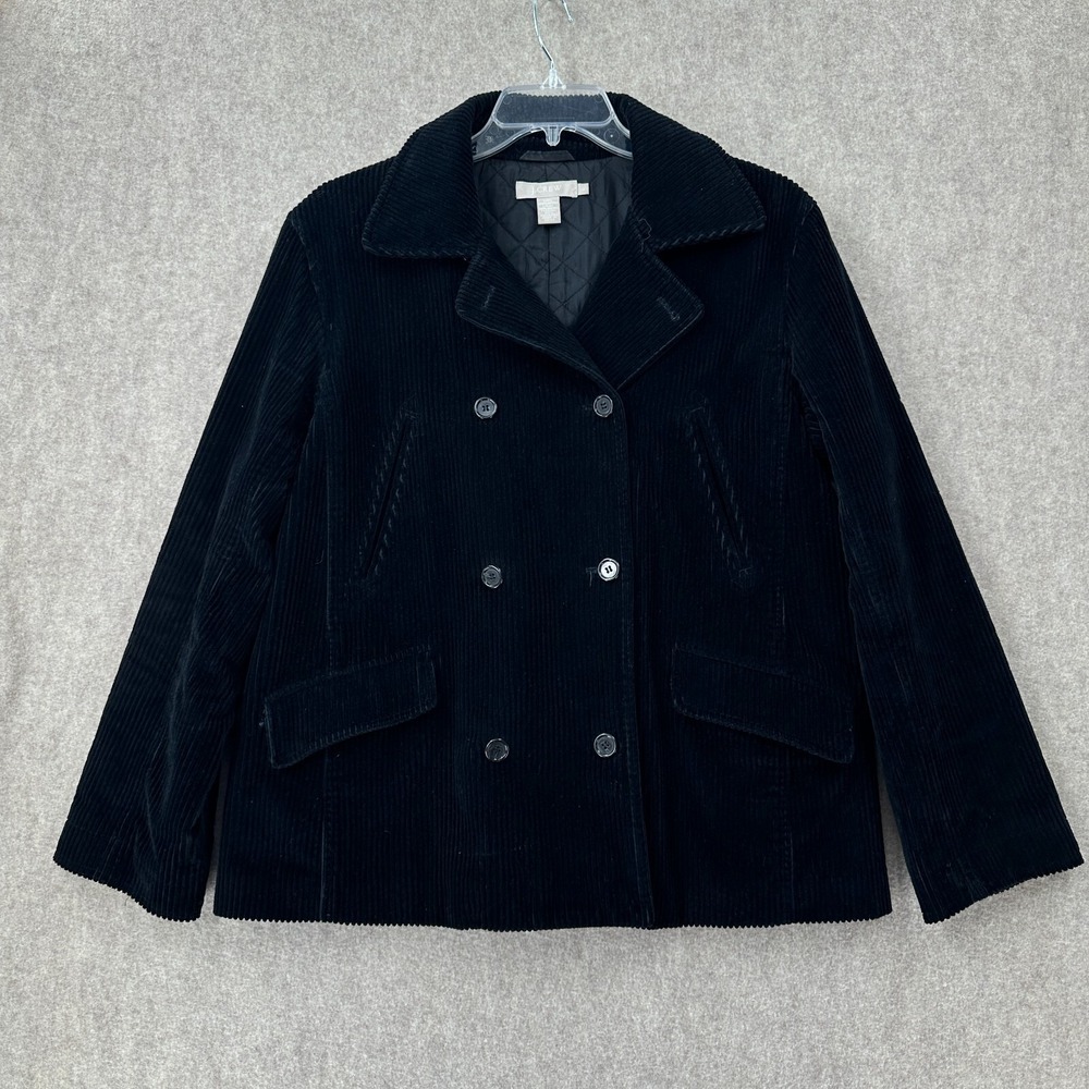 J. Crew Black Pea Coat